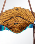 American Darling Hand Tooled Saddle Blanket Genuine Leather Women Bag Western Handbag Purse