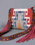 American Darling ADBGZ374 Crossbody Saddle Blanket Genuine Leather Women Bag Western Handbag Purse