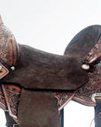 Flex Tree Western Horse Saddle In American Leather Barrel Trail By Hilason