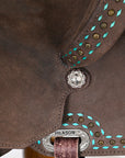 Hilason Flex Tree Western Horse Saddle In American Leather Barrel Trail