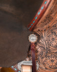 Flex Tree Western Horse Saddle In American Leather Barrel Trail By Hilason