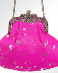 American Darling Hair On Genuine Leather Women Bag Western Handbag Purse