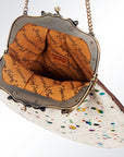 American Darling Hair On Genuine Leather Women Bag Western Handbag Purse