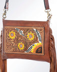 American Darling ADBGA154 Crossbody Hand Tooled Genuine Leather Women Bag Western Handbag Purse