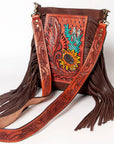 American Darling ADBGA155 Crossbody Hand Tooled Genuine Leather Women Bag Western Handbag Purse
