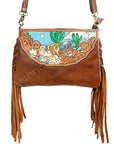 American Darling ADBGA156 Cross Body I Hand Tooled Genuine Leather Women Bag Western Handbag Purse
