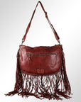Spaghetti Western Swc128Cg Hobo Vintage Handmade Drum Dyed Genuine European Cowhide Leather Women Bag Western Handbag Purse