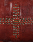 Spaghetti Western Swc128Cg Hobo Vintage Handmade Drum Dyed Genuine European Cowhide Leather Women Bag Western Handbag Purse