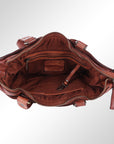 Spaghetti Western Swc134Cg Tote Vintage Handmade Drum Dyed Genuine European Cowhide Leather Women Bag Western Handbag Purse