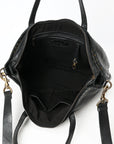 Spaghetti Western Swc135Ablk Tote Vintage Handmade Drum Dyed Genuine European Cowhide Leather Women Bag Western Handbag Purse