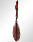 Spaghetti Western Swc136Btan Hobo Vintage Handmade Drum Dyed Genuine European Cowhide Leather Women Bag Western Handbag Purse
