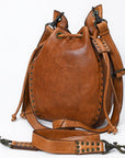 Spaghetti Western Swc137Tan Tote Vintage Handmade Drum Dyed Genuine European Cowhide Leather Women Bag Western Handbag Purse