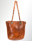 Spaghetti Western Swc138Atan Hobo Vintage Handmade Drum Dyed Genuine European Cowhide Leather Women Bag Western Handbag Purse