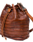 Spaghetti Western Swc138Bcg Hobo Vintage Handmade Drum Dyed Genuine European Cowhide Leather Women Bag Western Handbag Purse