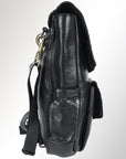 Spaghetti Western Swc139Blk Tote Vintage Handmade Drum Dyed Genuine European Cowhide Leather Women Bag Western Handbag Purse