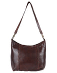 Spaghetti Western Swc140Brn Hobo Vintage Handmade Drum Dyed Genuine European Cowhide Leather Women Bag Western Handbag Purse