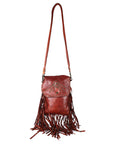 Spaghetti Western Swc150Cg Large Crossbody Vintage Handmade Drum Dyed Genuine European Cowhide Leather Women Bag Western Handbag Purse