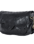 Spaghetti Western Swc151Blk Envelope Vintage Handmade Drum Dyed Genuine European Cowhide Leather Women Bag Western Handbag Purse