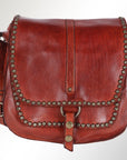 Spaghetti Western Swc157Acg Cross Body I Vintage Handmade Drum Dyed Genuine European Cowhide Leather Women Bag Western Handbag Purse