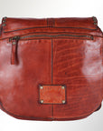 Spaghetti Western Swc157Acg Cross Body I Vintage Handmade Drum Dyed Genuine European Cowhide Leather Women Bag Western Handbag Purse