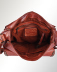 Spaghetti Western Swc157Acg Cross Body I Vintage Handmade Drum Dyed Genuine European Cowhide Leather Women Bag Western Handbag Purse