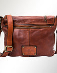 Spaghetti Western Swc158Cg Cross Body I Vintage Handmade Drum Dyed Genuine European Cowhide Leather Women Bag Western Handbag Purse