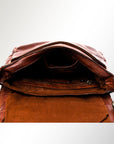 Spaghetti Western Swc158Cg Cross Body I Vintage Handmade Drum Dyed Genuine European Cowhide Leather Women Bag Western Handbag Purse