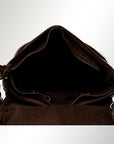Spaghetti Western Swc160Brn Cross Body I Vintage Handmade Drum Dyed Genuine European Cowhide Leather Women Bag Western Handbag Purse