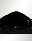 Spaghetti Western Swc163Blk Envelope Vintage Handmade Drum Dyed Genuine European Cowhide Leather Women Bag Western Handbag Purse