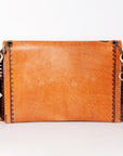 American Darling ADBGA168 Clutch Hand Tooled Genuine Leather Women Bag Western Handbag Purse