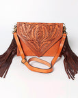 American Darling ADBGA169 Envelope Hand Tooled Genuine Leather Women Bag Western Handbag Purse