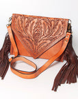 American Darling ADBGA169 Envelope Hand Tooled Genuine Leather Women Bag Western Handbag Purse