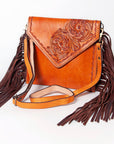 American Darling ADBGA170 Envelope Hand Tooled Genuine Leather Women Bag Western Handbag Purse