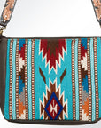 American Darling ADBGA173 Tote Hand Tooled Saddle Blanket Genuine Leather Women Bag Western Handbag Purse
