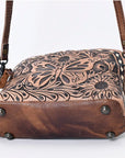 American Darling ADBG665 Coin Purse Hand Tooled Genuine Leather Women Bag Western Handbag Purse