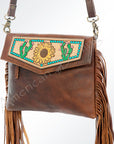 American Darling ADBGA176 Clutch Hand Tooled Genuine Leather Women Bag Western Handbag Purse