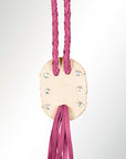 American Darling ADJW107E Braided Genuine Leather Jewelry Necklace with Concho