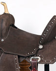 Hilason Flex Tree Western Horse Saddle In American Leather Barrel Trail