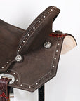 Hilason Flex Tree Western Horse Saddle In American Leather Barrel Trail