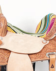 Flex Tree Western Horse Saddle American Leather Trail Barrel By Hilason