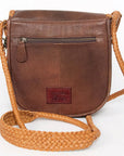 American Darling ADBGD136 Crossbody Genuine Leather Women Bag Western Handbag Purse