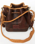 American Darling ADBGD140 Bucket Genuine Leather Women Bag Western Handbag Purse