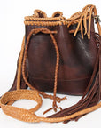 American Darling ADBGD140 Bucket Genuine Leather Women Bag Western Handbag Purse