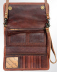 American Darling ADBG486A Wallet Hand Tooled Genuine Leather Women Bag Western Handbag Purse