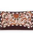 American Darling Clutch Hand Tooled Genuine Leather Women Bag Western Handbag Purse