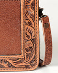 American Darling Cross Body Hand Tooled Hair on Genuine Leather Western Women Bag Handbag Purse |