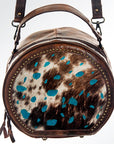 American Darling ADBG691 Canteen Hair-On Genuine Leather Women Bag Western Handbag Purse