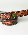 American Darling ADBLF112-L Beautifully Hand Tooled Genuine American Leather Belt Men and Women
