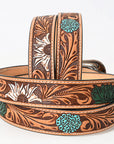 American Darling Beautifully Hand Tooled Genuine American Leather Belt Men and Women