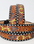 American Darling ADBLF116-L Beautifully Hand Tooled Genuine American Leather Belt Men and Women